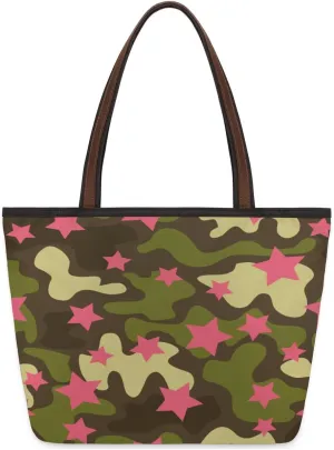 Tote Bag for Women with Zipper Large Capacity Top Handle Casual Shoulder Bag Handbag Reusable Shopping
