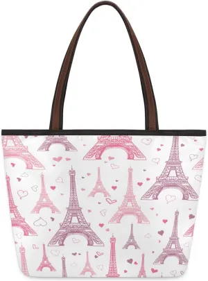 Tote Bag for Women with Zipper Large Capacity Top Handle Casual Shoulder Bag Handbag Reusable Shopping