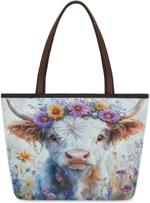 Tote Bag for Women with Zipper Large Capacity Top Handle Casual Shoulder Bag Handbag Reusable Shopping