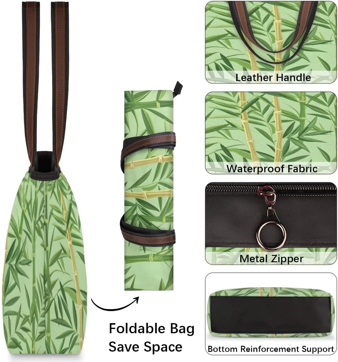 Tote Bag for Women with Zipper Large Capacity Top Handle Casual Shoulder Bag Handbag Reusable Shopping