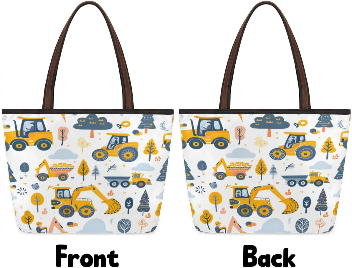 Tote Bag for Women with Zipper Large Capacity Top Handle Casual Shoulder Bag Handbag Reusable Shopping