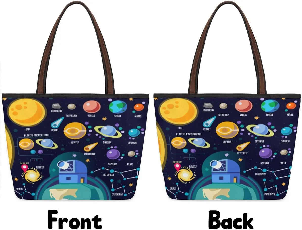 Tote Bag for Women with Zipper Large Capacity Top Handle Casual Shoulder Bag Handbag Reusable Shopping