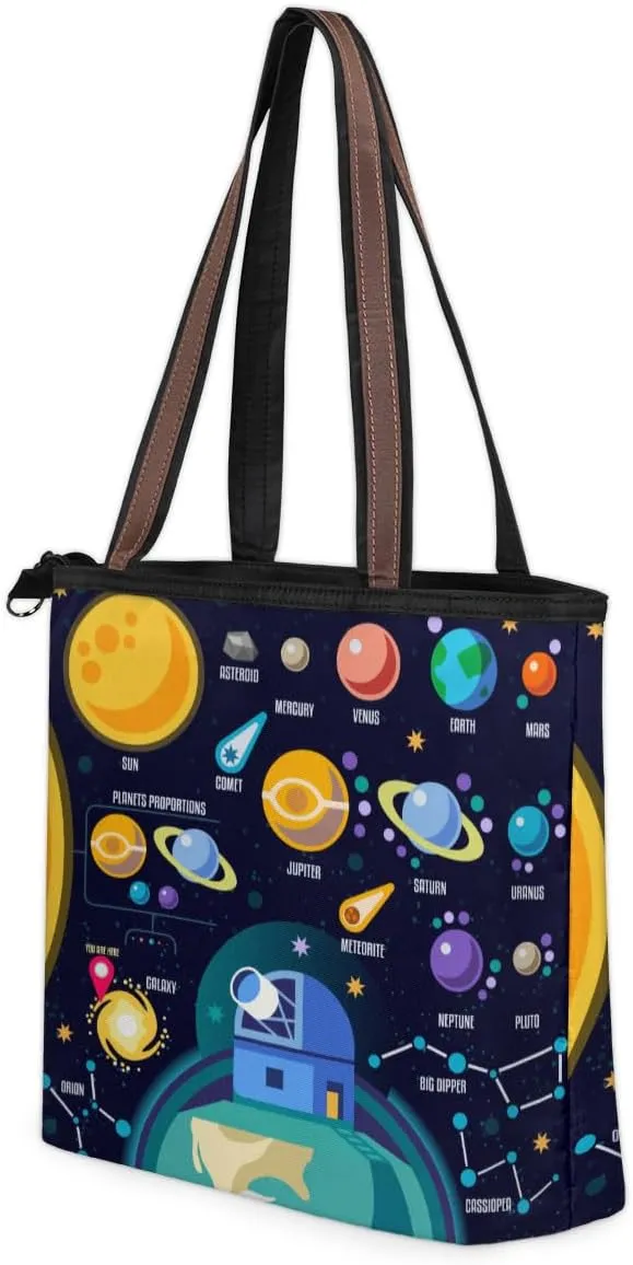 Tote Bag for Women with Zipper Large Capacity Top Handle Casual Shoulder Bag Handbag Reusable Shopping