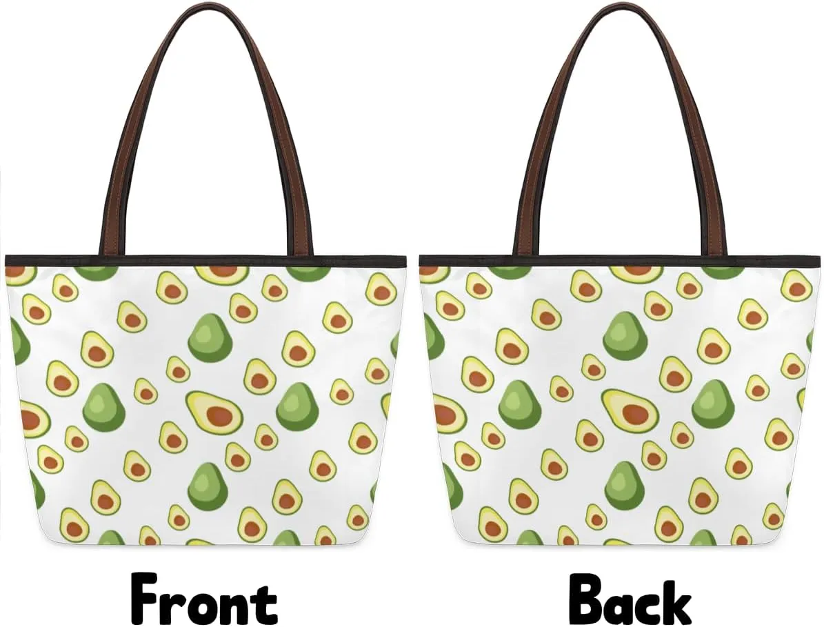 Tote Bag for Women with Zipper Large Capacity Top Handle Casual Shoulder Bag Handbag Reusable Shopping