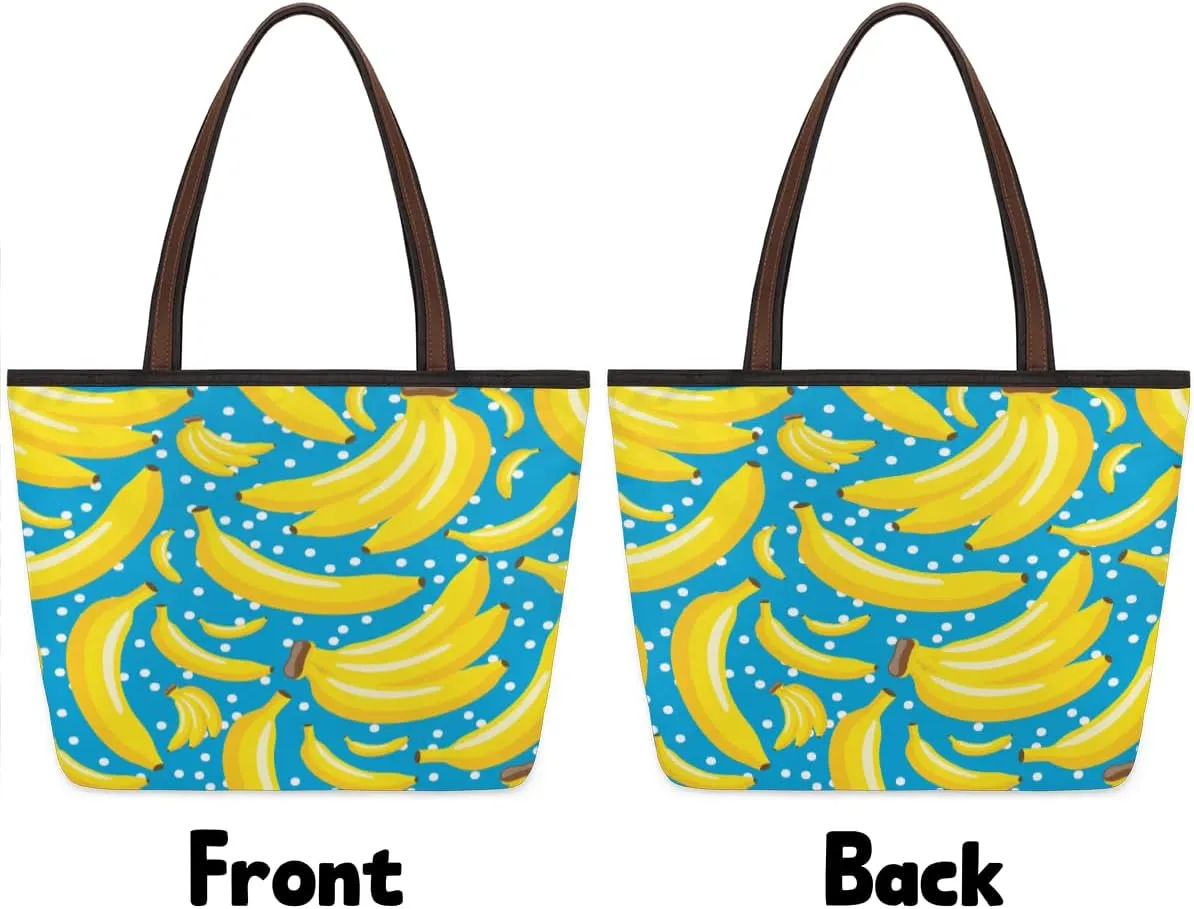 Tote Bag for Women with Zipper Large Capacity Top Handle Casual Shoulder Bag Handbag Reusable Shopping