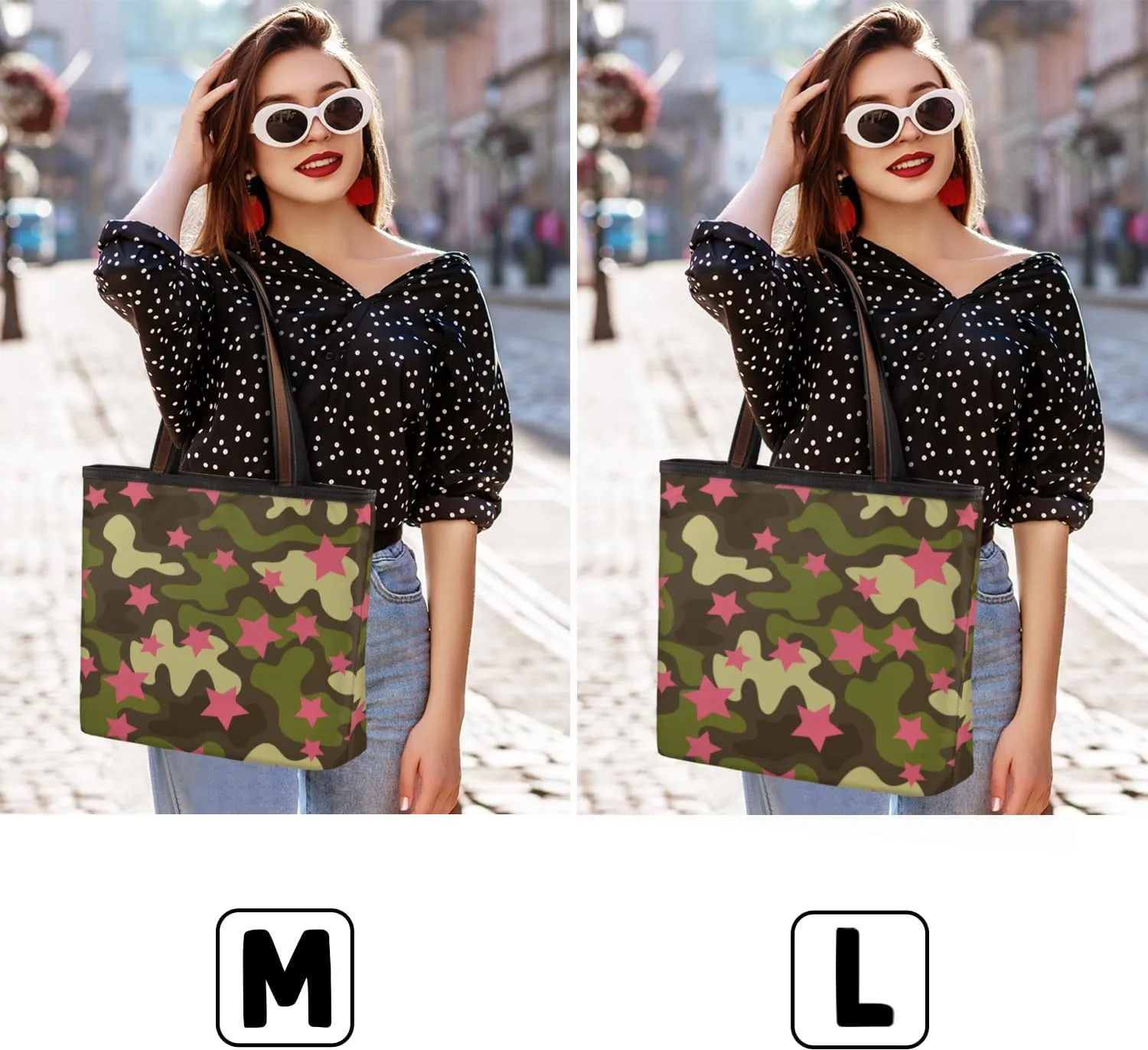 Tote Bag for Women with Zipper Large Capacity Top Handle Casual Shoulder Bag Handbag Reusable Shopping