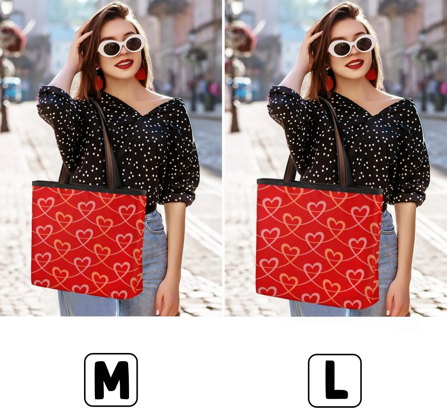 Tote Bag for Women with Zipper Large Capacity Top Handle Casual Shoulder Bag Handbag Reusable Shopping