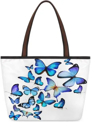 Tote Bag for Women with Zipper Large Capacity Top Handle Casual Shoulder Bag Handbag Reusable Shopping