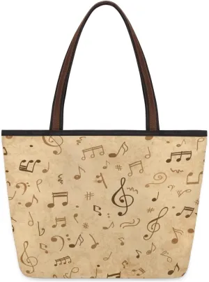 Tote Bag for Women with Zipper Large Capacity Top Handle Casual Shoulder Bag Handbag Reusable Shopping