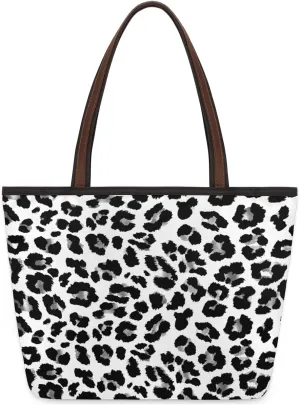 Tote Bag for Women with Zipper Large Capacity Top Handle Casual Shoulder Bag Handbag Reusable Shopping