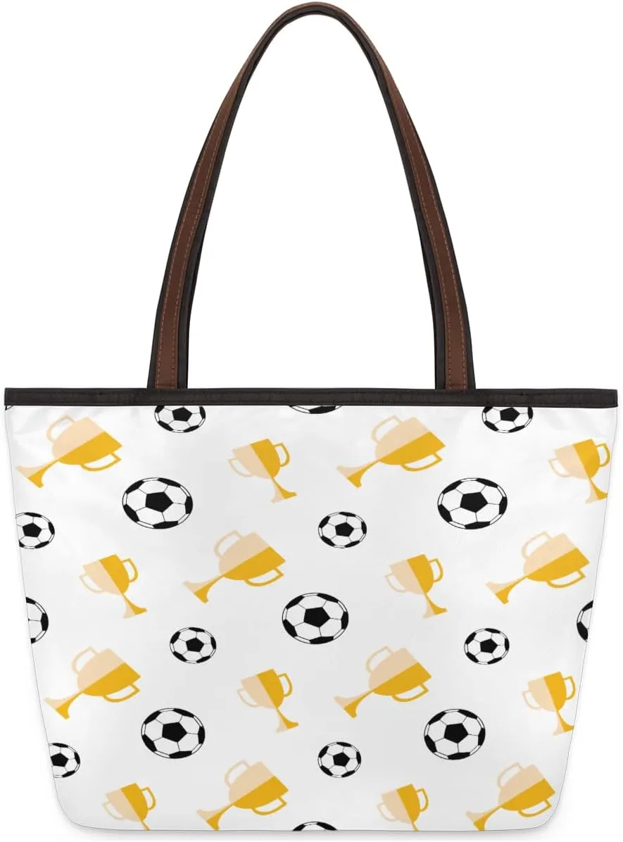 Tote Bag for Women with Zipper Large Capacity Top Handle Casual Shoulder Bag Handbag Reusable Shopping