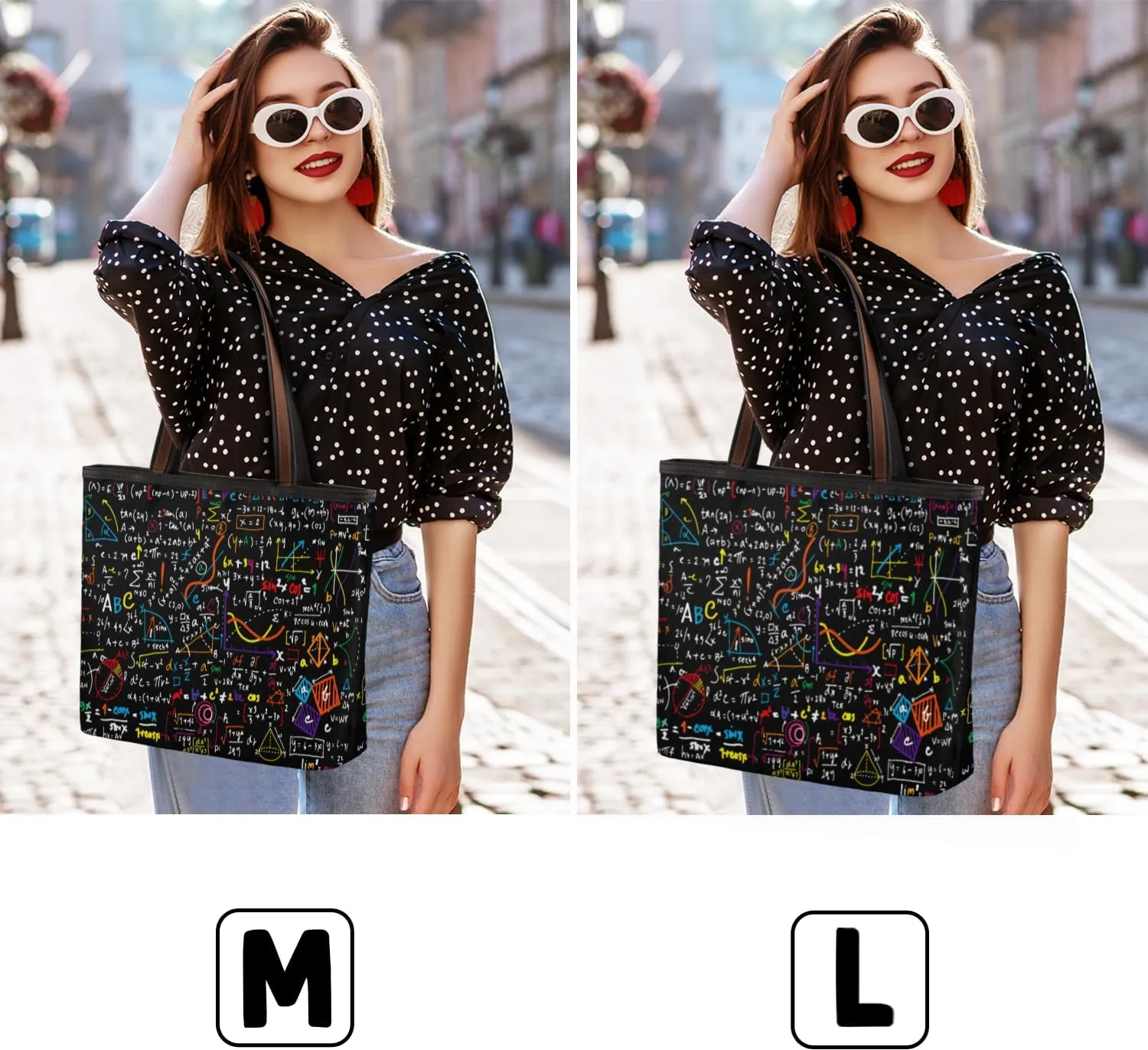 Tote Bag for Women with Zipper Large Capacity Top Handle Casual Shoulder Bag Handbag Reusable Shopping