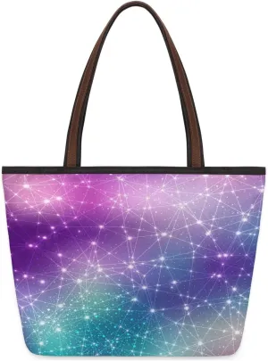 Tote Bag for Women with Zipper Large Capacity Top Handle Casual Shoulder Bag Handbag Reusable Shopping