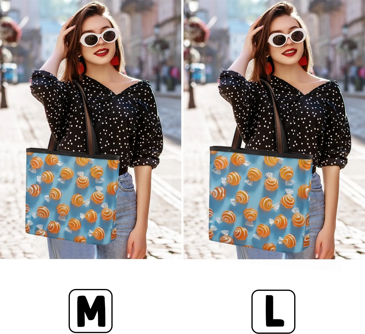 Tote Bag for Women with Zipper Large Capacity Top Handle Casual Shoulder Bag Handbag Reusable Shopping