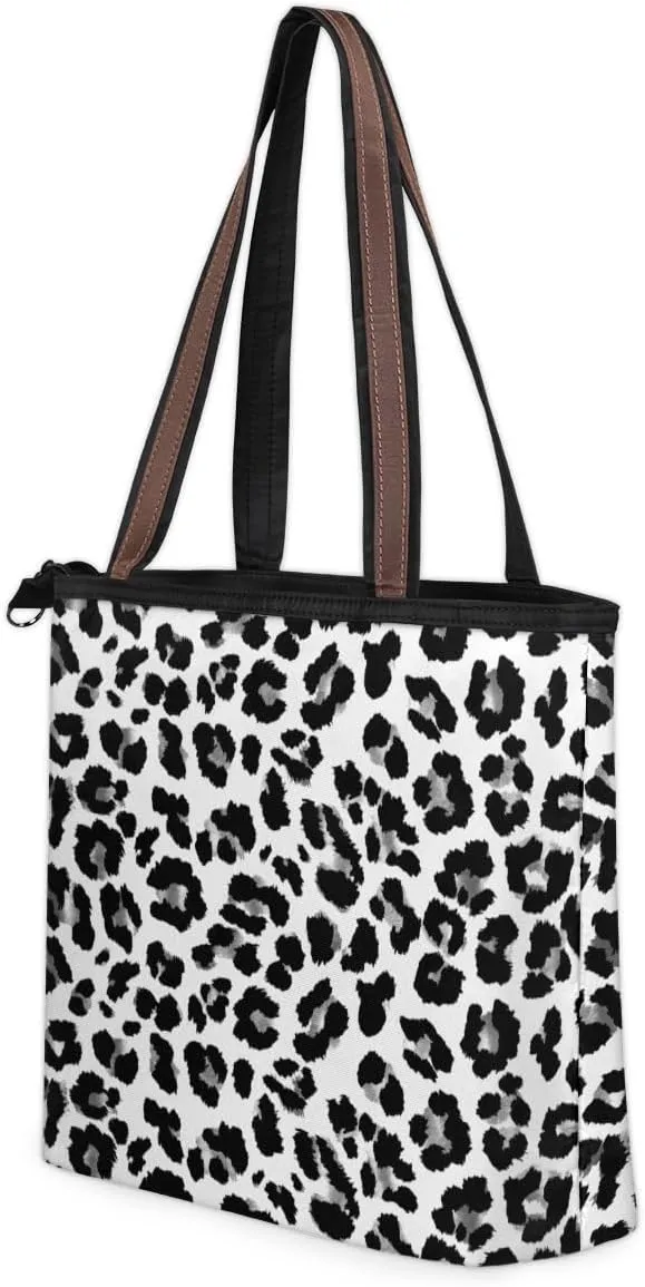 Tote Bag for Women with Zipper Large Capacity Top Handle Casual Shoulder Bag Handbag Reusable Shopping