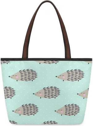 Tote Bag for Women with Zipper Large Capacity Top Handle Casual Shoulder Bag Handbag Reusable Shopping