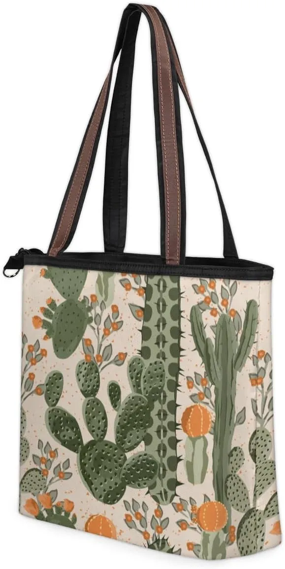 Tote Bag for Women with Zipper Large Capacity Top Handle Casual Shoulder Bag Handbag Reusable Shopping