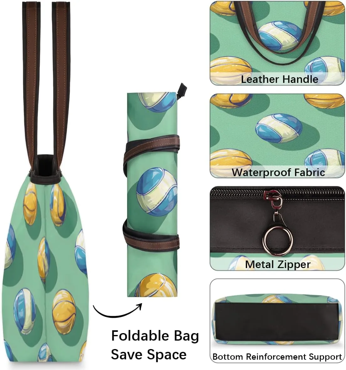 Tote Bag for Women with Zipper Large Capacity Top Handle Casual Shoulder Bag Handbag Reusable Shopping