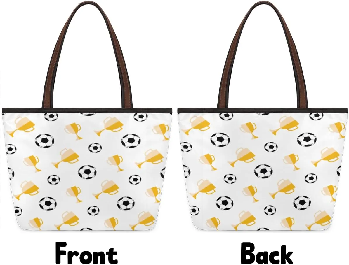 Tote Bag for Women with Zipper Large Capacity Top Handle Casual Shoulder Bag Handbag Reusable Shopping