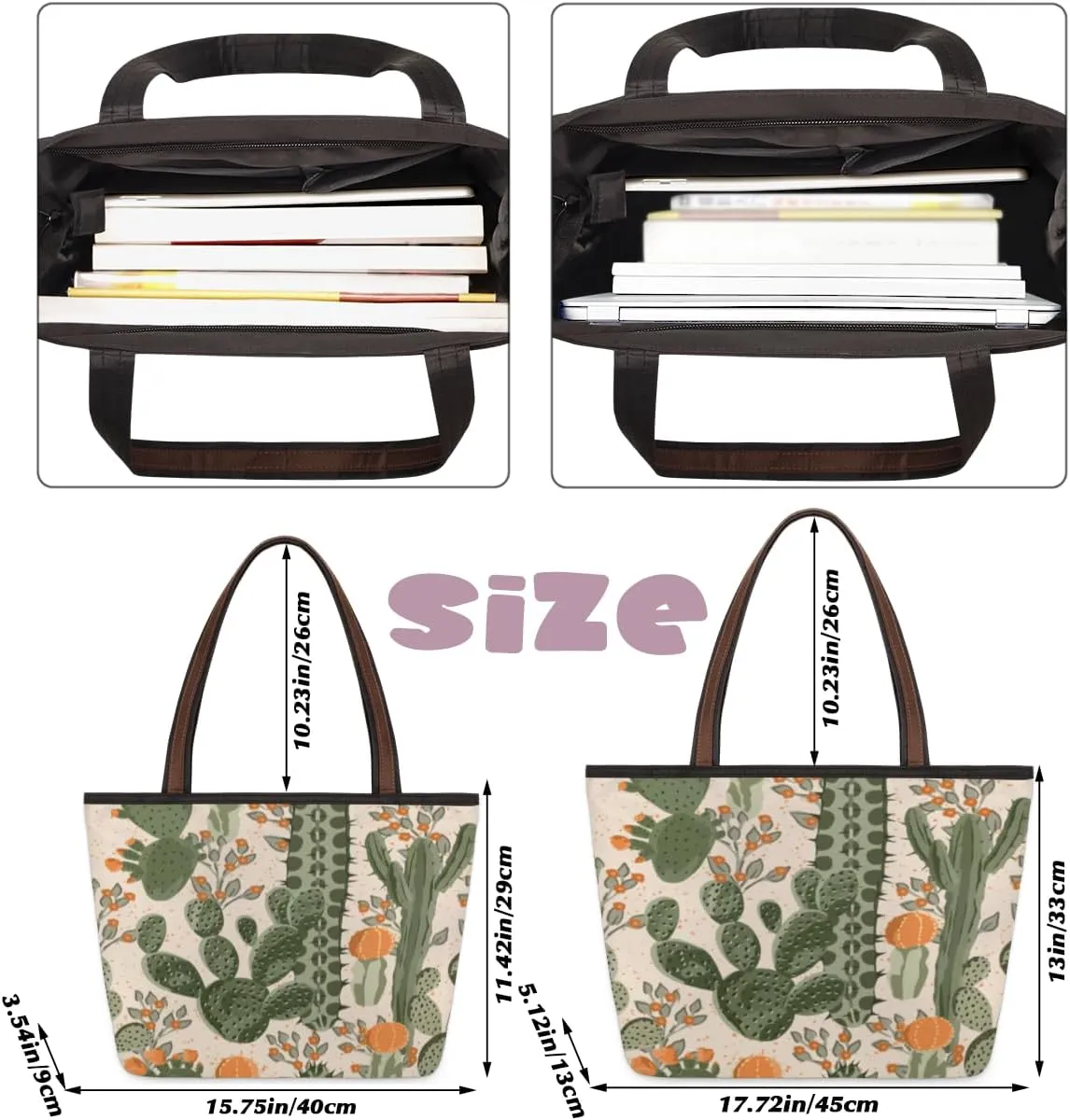 Tote Bag for Women with Zipper Large Capacity Top Handle Casual Shoulder Bag Handbag Reusable Shopping
