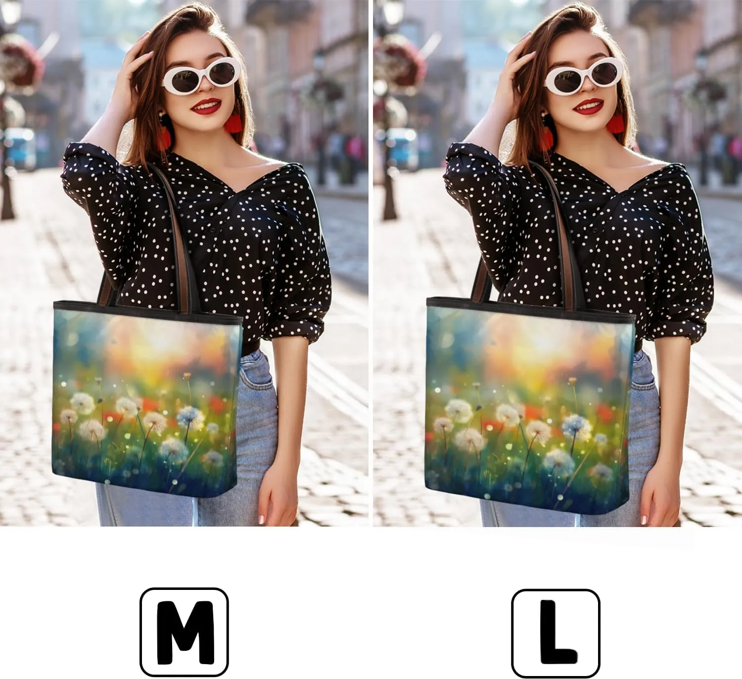 Tote Bag for Women with Zipper Large Capacity Top Handle Casual Shoulder Bag Handbag Reusable Shopping