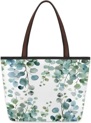 Tote Bag for Women with Zipper Large Capacity Top Handle Casual Shoulder Bag Handbag Reusable Shopping