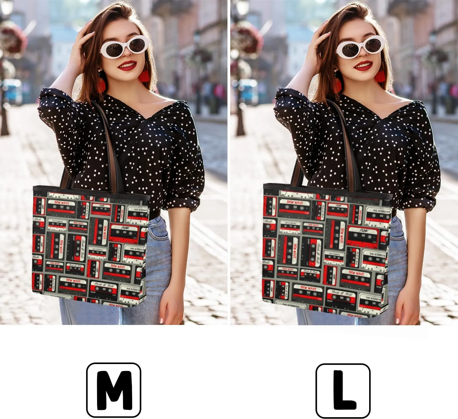 Tote Bag for Women with Zipper Large Capacity Top Handle Casual Shoulder Bag Handbag Reusable Shopping