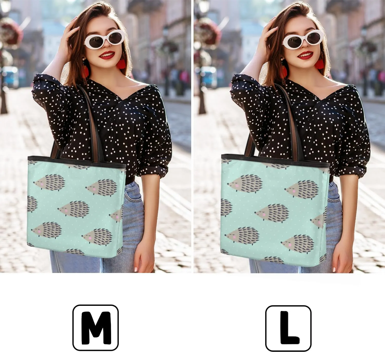 Tote Bag for Women with Zipper Large Capacity Top Handle Casual Shoulder Bag Handbag Reusable Shopping