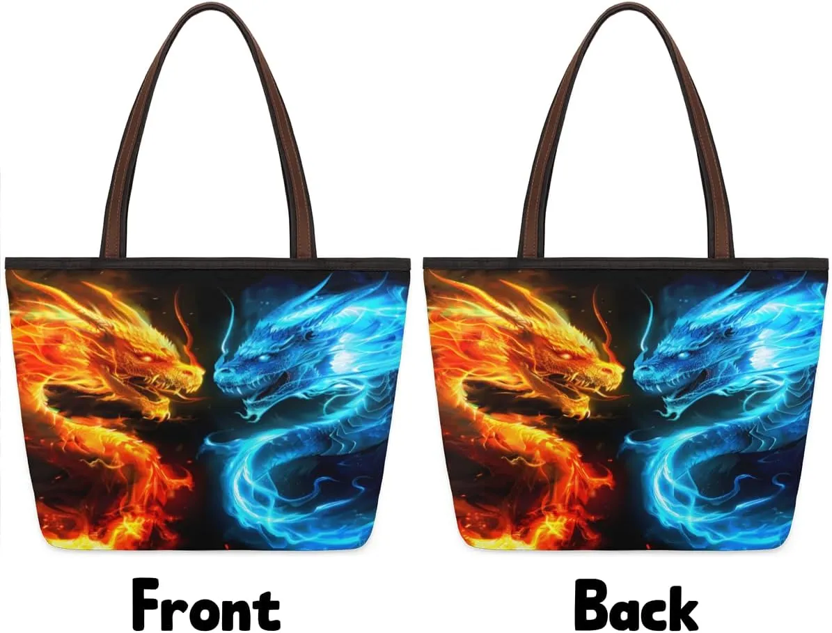 Tote Bag for Women with Zipper Large Capacity Top Handle Casual Shoulder Bag Handbag Reusable Shopping