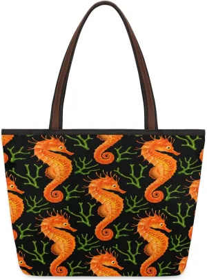 Tote Bag for Women with Zipper Large Capacity Top Handle Casual Shoulder Bag Handbag Reusable Shopping