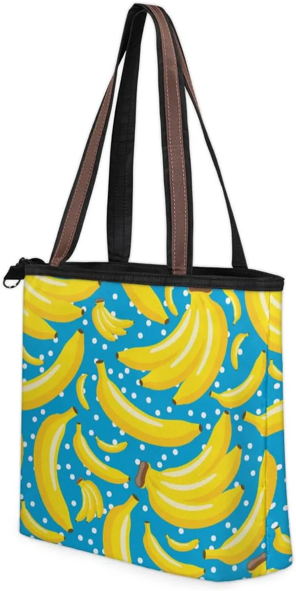 Tote Bag for Women with Zipper Large Capacity Top Handle Casual Shoulder Bag Handbag Reusable Shopping