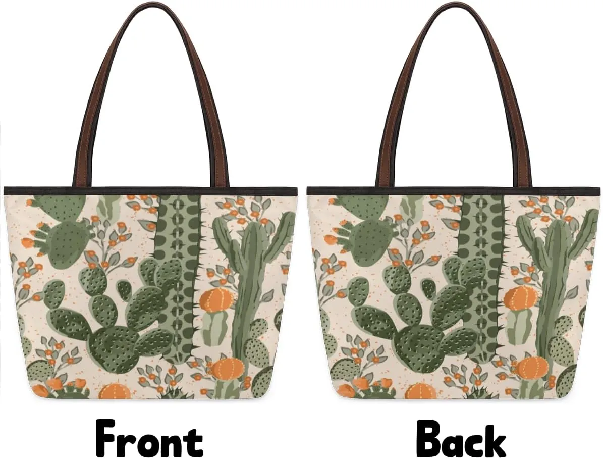 Tote Bag for Women with Zipper Large Capacity Top Handle Casual Shoulder Bag Handbag Reusable Shopping