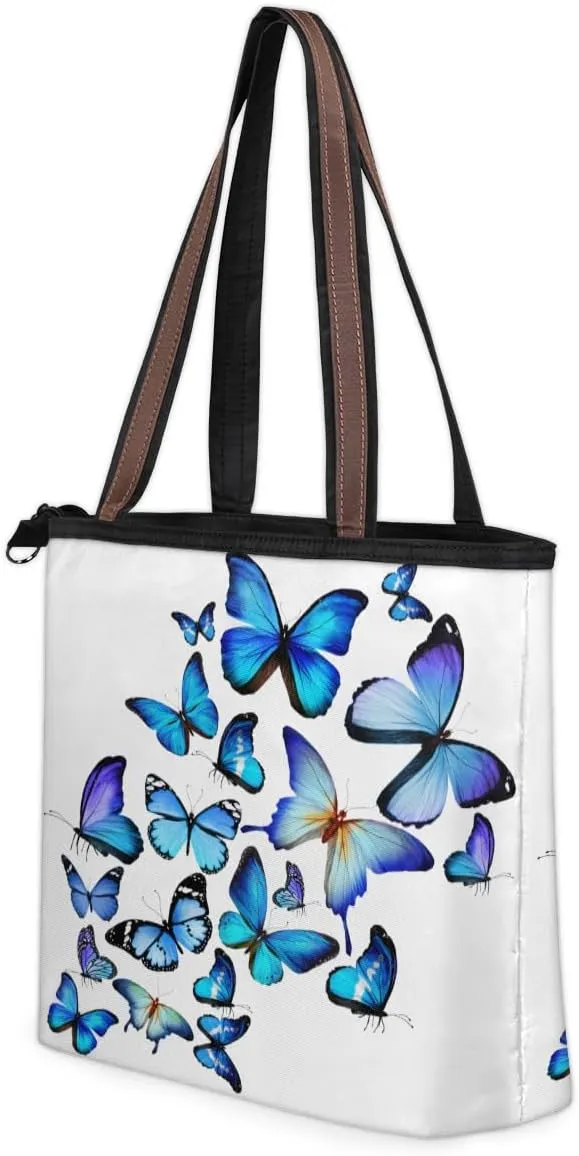 Tote Bag for Women with Zipper Large Capacity Top Handle Casual Shoulder Bag Handbag Reusable Shopping