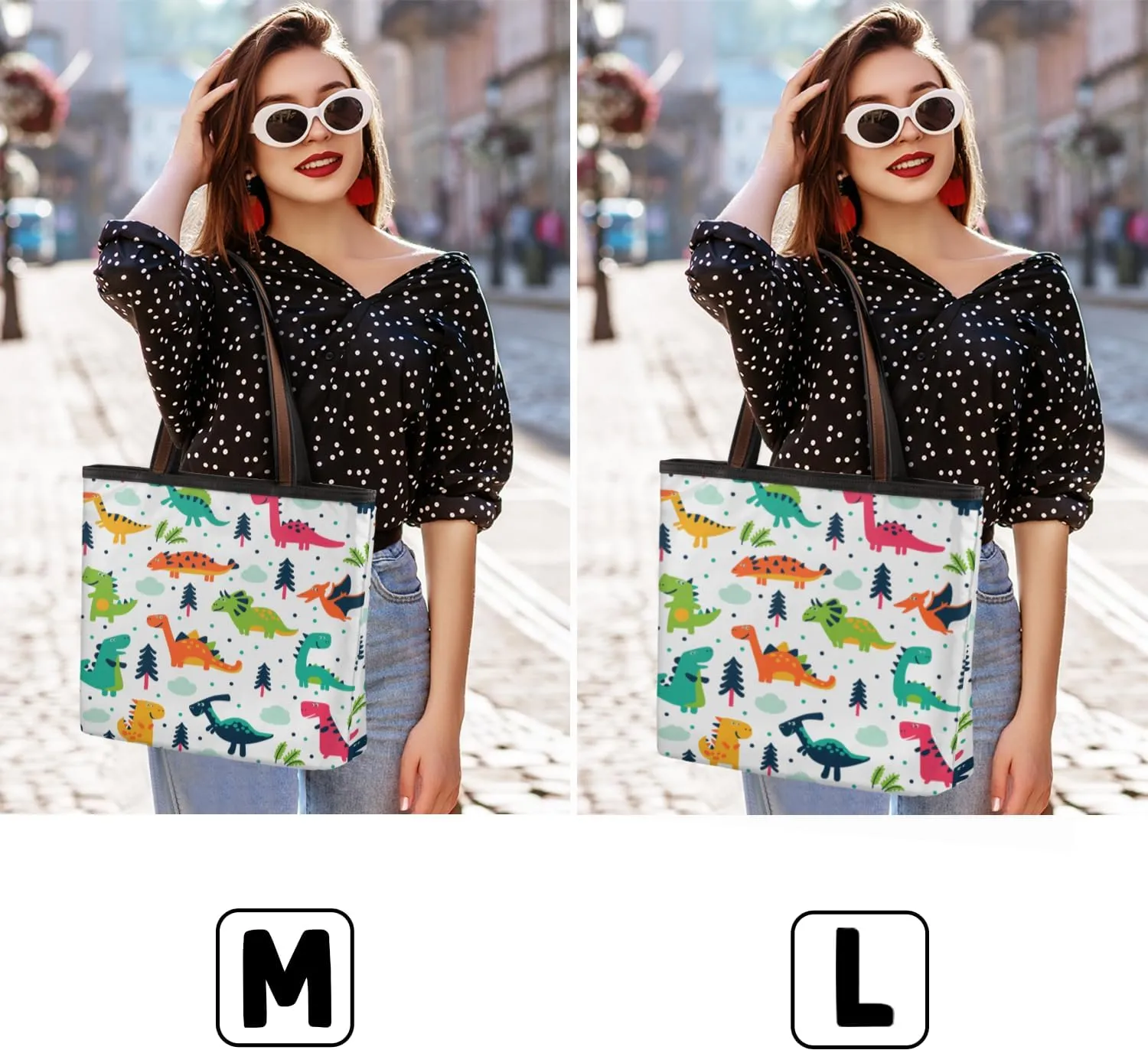 Tote Bag for Women with Zipper Large Capacity Top Handle Casual Shoulder Bag Handbag Reusable Shopping