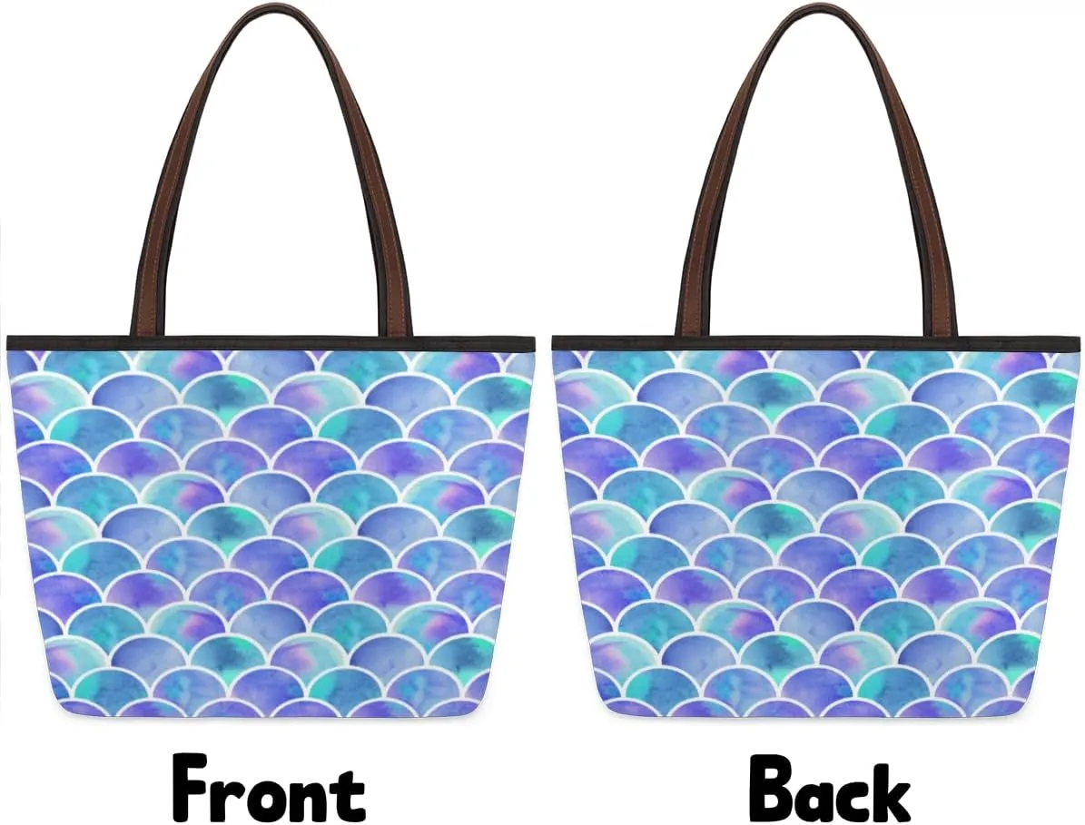 Tote Bag for Women with Zipper Large Capacity Top Handle Casual Shoulder Bag Handbag Reusable Shopping