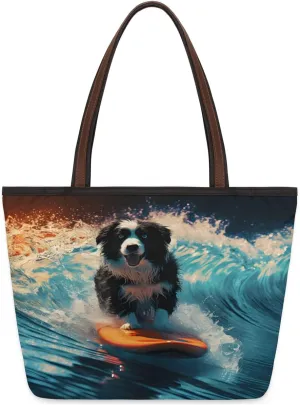 Tote Bag for Women with Zipper Large Capacity Top Handle Casual Shoulder Bag Handbag Reusable Shopping