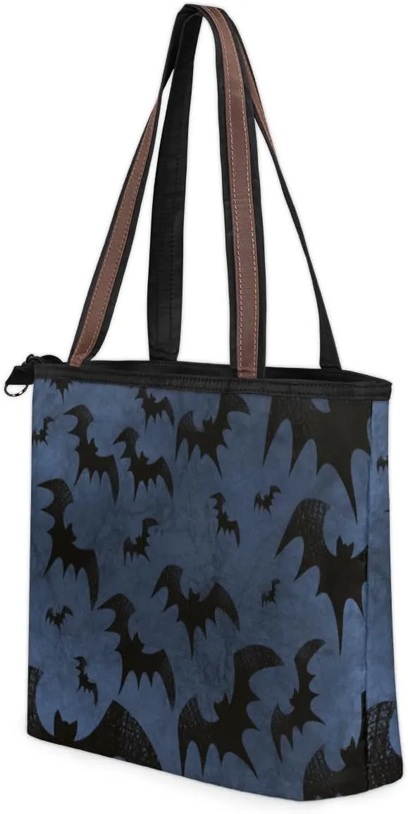 Tote Bag for Women with Zipper Large Capacity Top Handle Casual Shoulder Bag Handbag Reusable Shopping