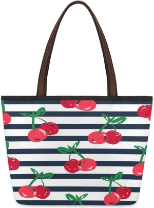 Tote Bag for Women with Zipper Large Capacity Top Handle Casual Shoulder Bag Handbag Reusable Shopping