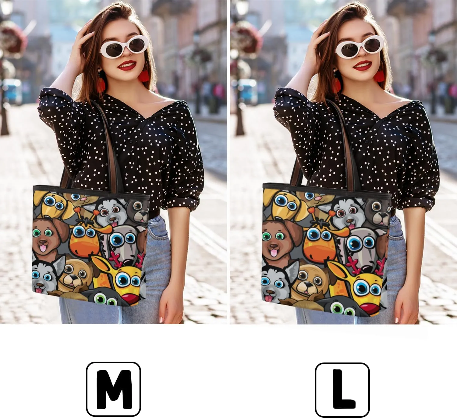 Tote Bag for Women with Zipper Large Capacity Top Handle Casual Shoulder Bag Handbag Reusable Shopping