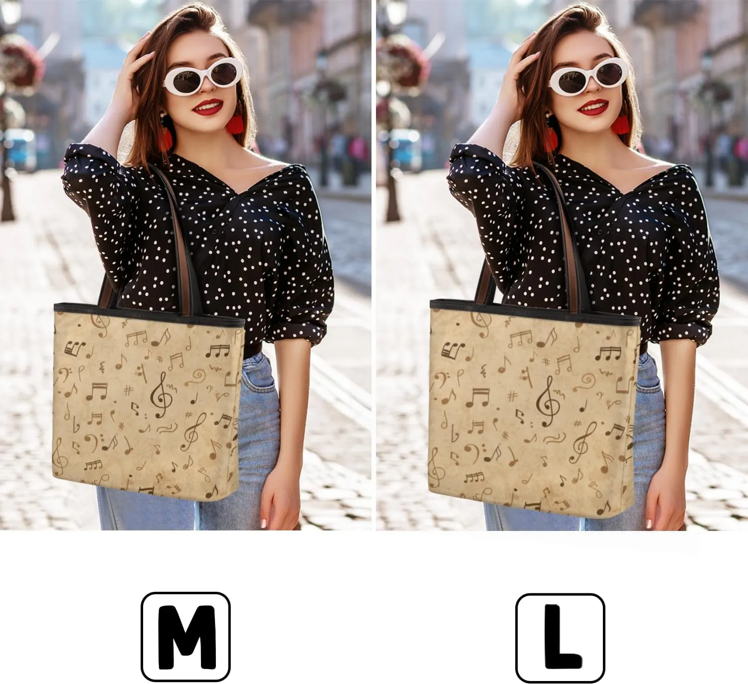 Tote Bag for Women with Zipper Large Capacity Top Handle Casual Shoulder Bag Handbag Reusable Shopping