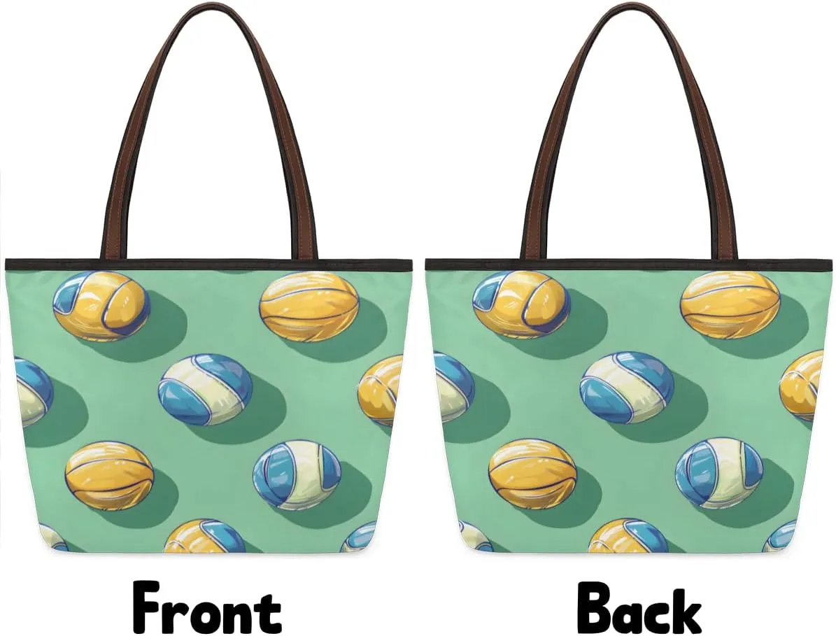 Tote Bag for Women with Zipper Large Capacity Top Handle Casual Shoulder Bag Handbag Reusable Shopping