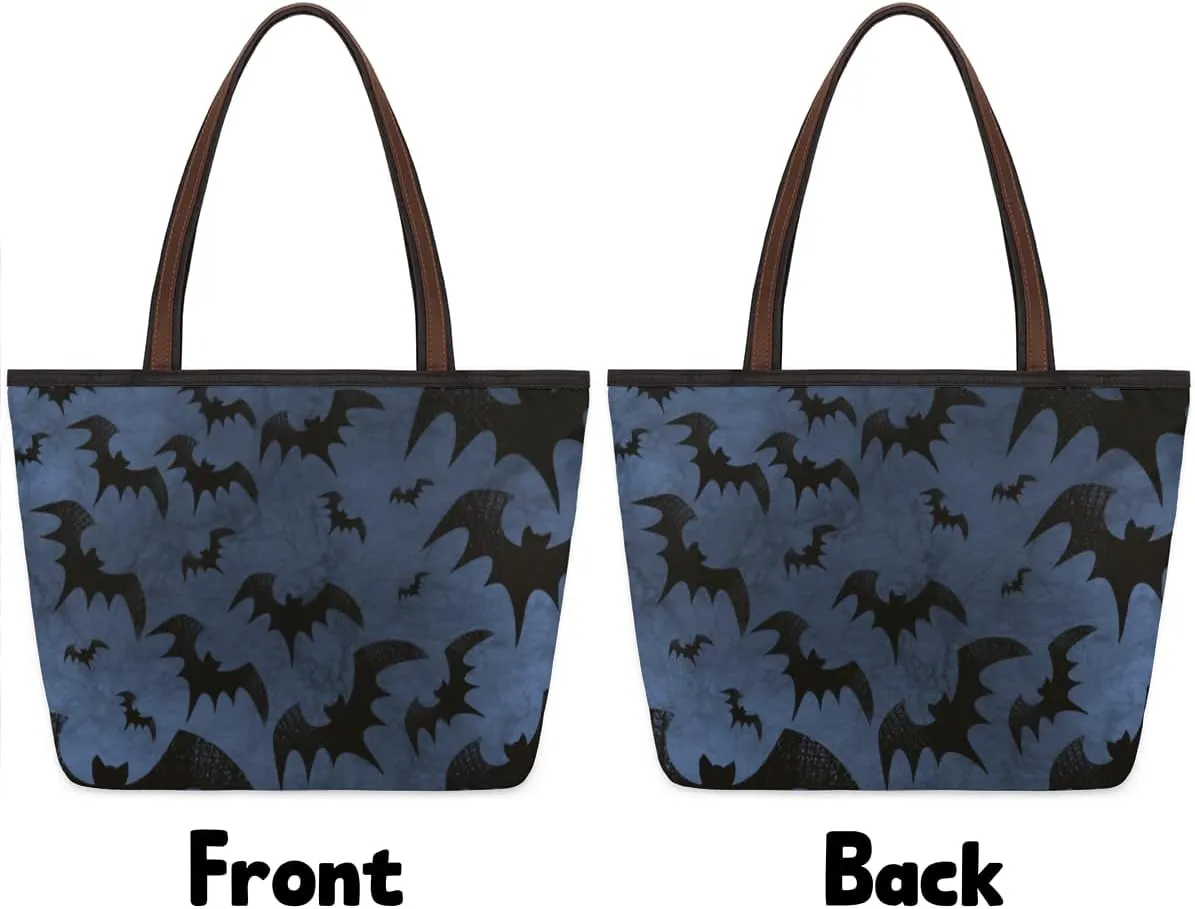 Tote Bag for Women with Zipper Large Capacity Top Handle Casual Shoulder Bag Handbag Reusable Shopping