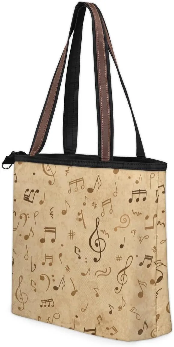 Tote Bag for Women with Zipper Large Capacity Top Handle Casual Shoulder Bag Handbag Reusable Shopping