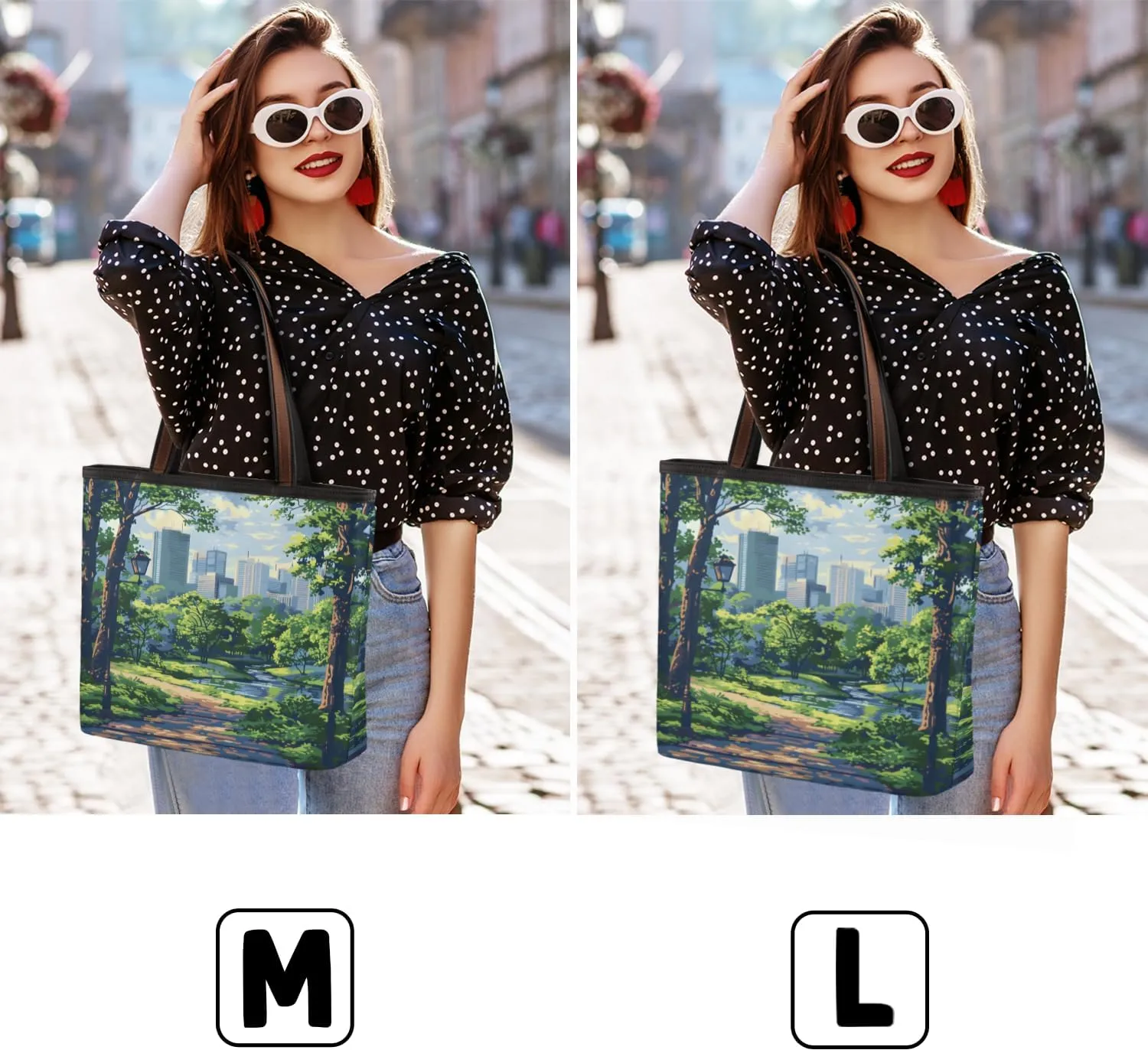 Tote Bag for Women with Zipper Large Capacity Top Handle Casual Shoulder Bag Handbag Reusable Shopping