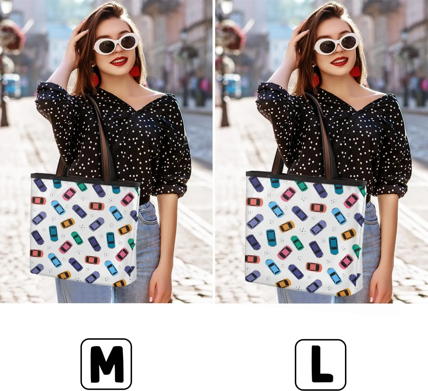 Tote Bag for Women with Zipper Large Capacity Top Handle Casual Shoulder Bag Handbag Reusable Shopping