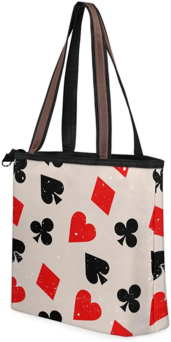 Tote Bag for Women with Zipper Large Capacity Top Handle Casual Shoulder Bag Handbag Reusable Shopping
