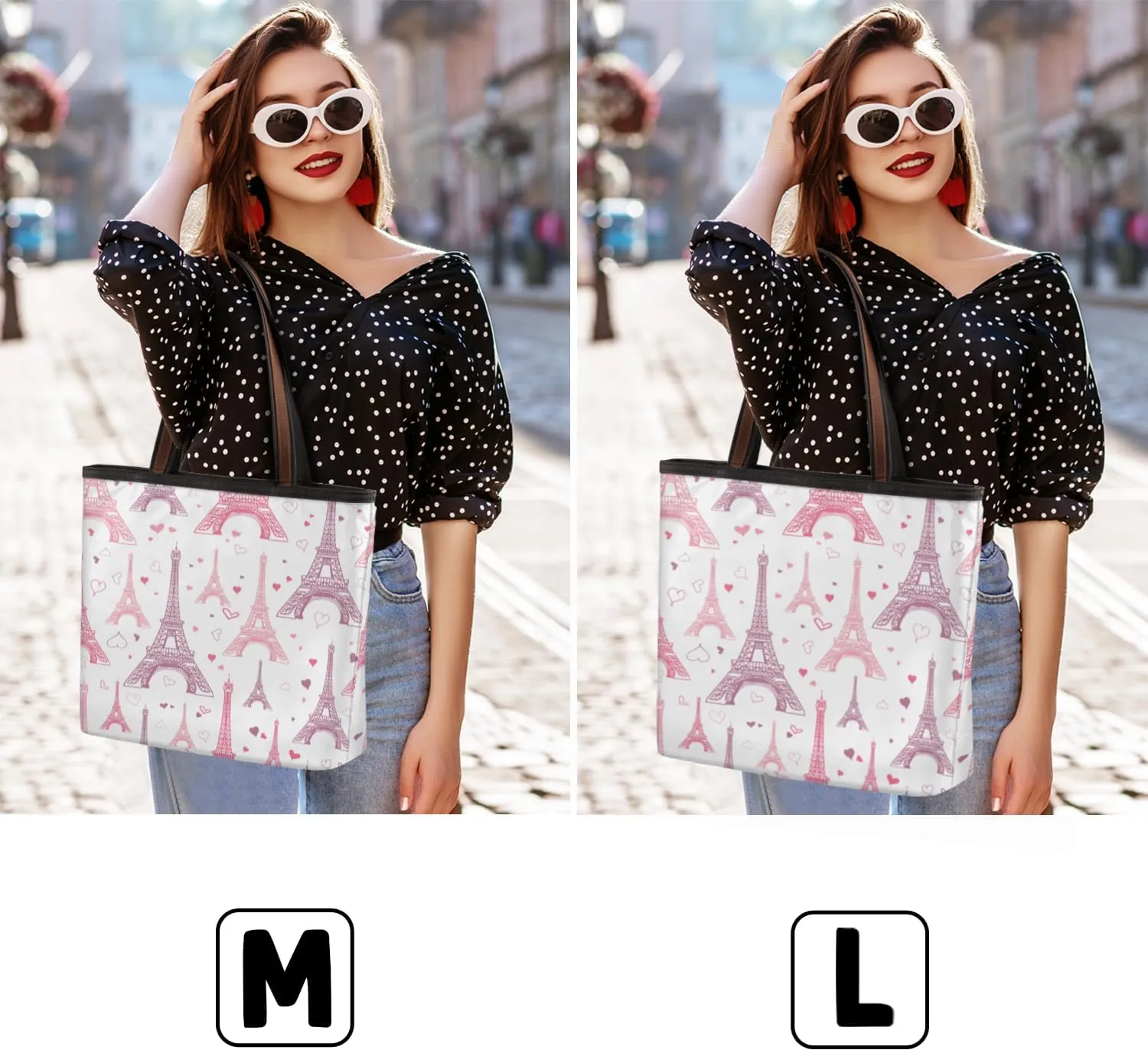 Tote Bag for Women with Zipper Large Capacity Top Handle Casual Shoulder Bag Handbag Reusable Shopping