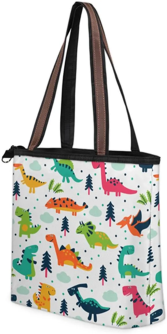Tote Bag for Women with Zipper Large Capacity Top Handle Casual Shoulder Bag Handbag Reusable Shopping