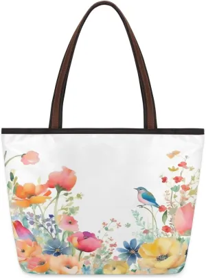 Tote Bag for Women with Zipper Large Capacity Top Handle Casual Shoulder Bag Handbag Reusable Shopping