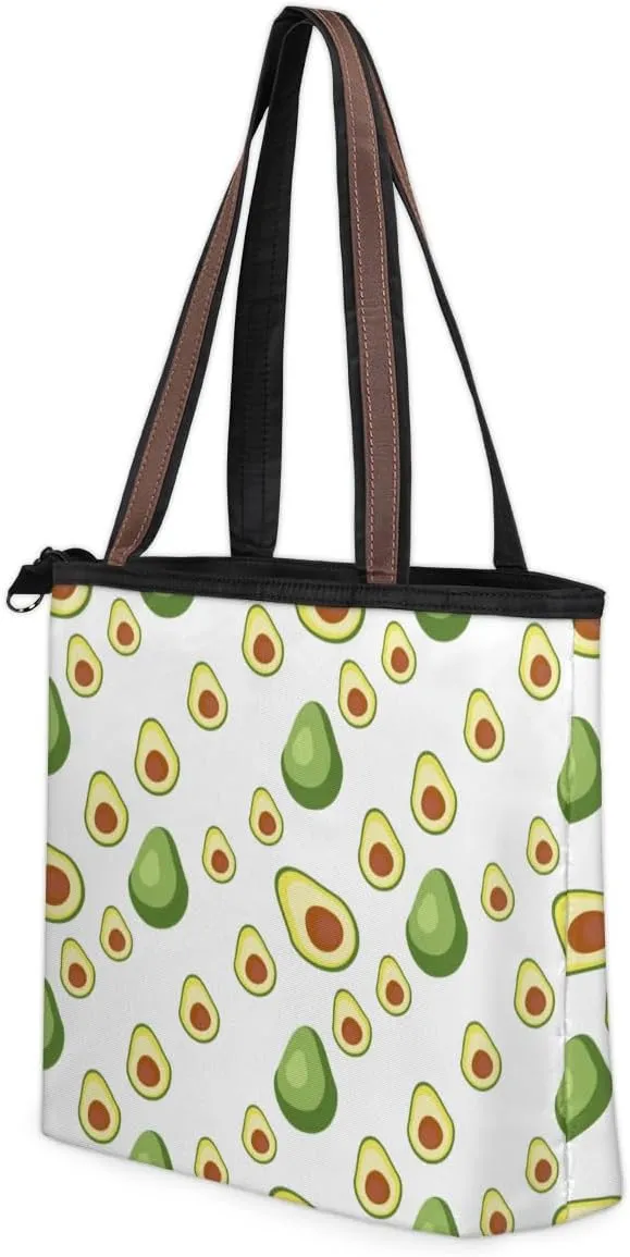 Tote Bag for Women with Zipper Large Capacity Top Handle Casual Shoulder Bag Handbag Reusable Shopping
